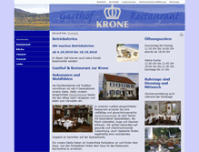 Tablet Screenshot of krone-bad-boll.de